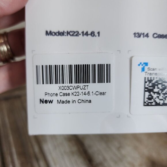 NIP Mkeke Iphone 13/14 Case Clear Model K22-14-6.1 Premium TPU+PC Material Seale - Picture 3 of 4